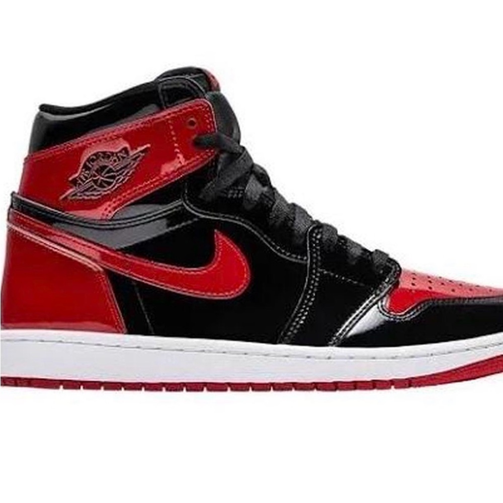 Jordan Retro High OG Patent Bred Sneakers